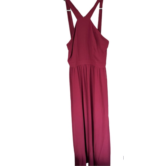 Lulu's Burgundy Maxi Dress - Picture 2 of 9